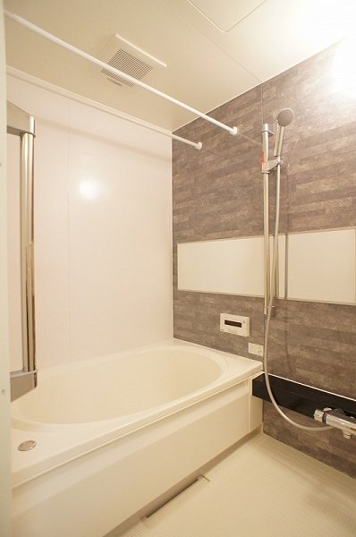 Bath. It produces a calm space with accent panel specification.
