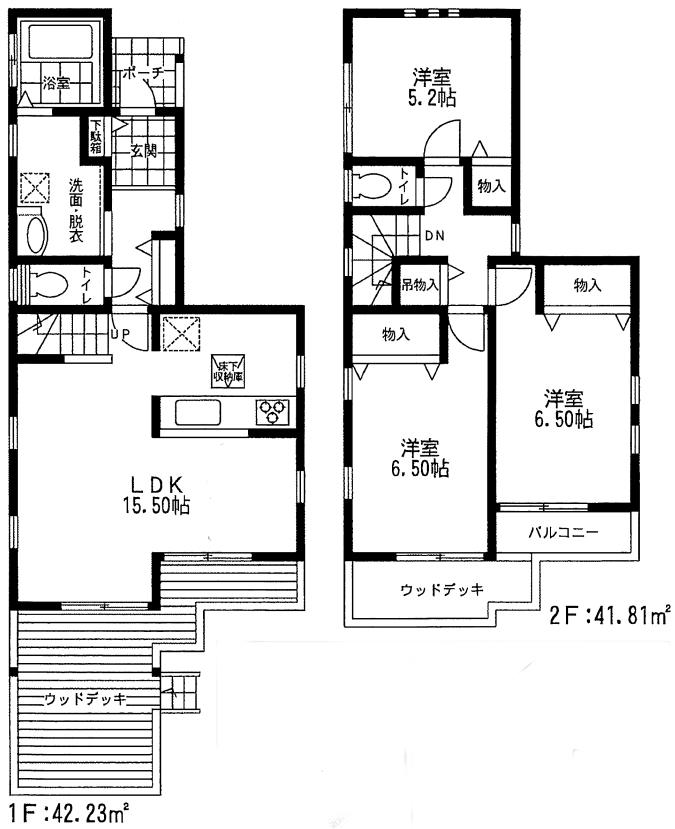 Floor plan. 40,800,000 yen, 3LDK, Land area 104.23 sq m , Building area 84.04 sq m