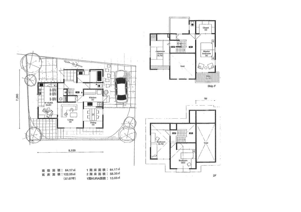 Building plan example (floor plan). Building plan example