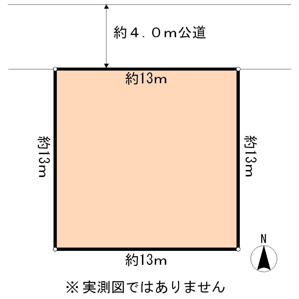 Compartment figure. Land price 35,800,000 yen, Land area 168.99 sq m