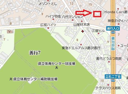 Local guide map. Fujisawa beneficence 6-chome, 15-35