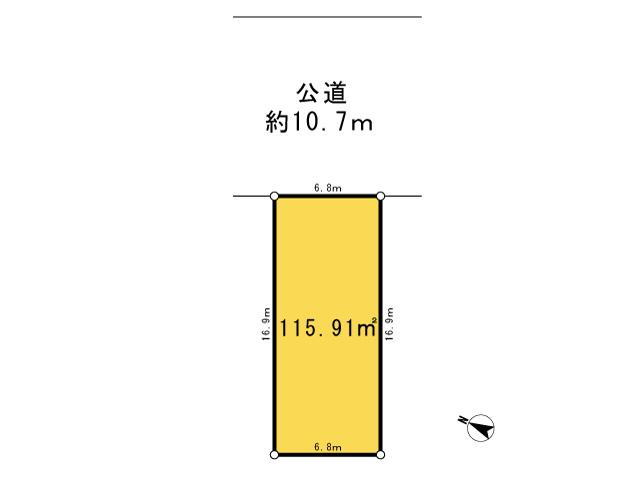 Compartment figure. Land price 22.5 million yen, Priority to the present situation is if it is different from the land area 115.91 sq m drawings