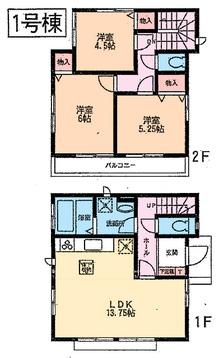 Floor plan. 35,300,000 yen, 3LDK, Land area 94.22 sq m , Building area 75.35 sq m