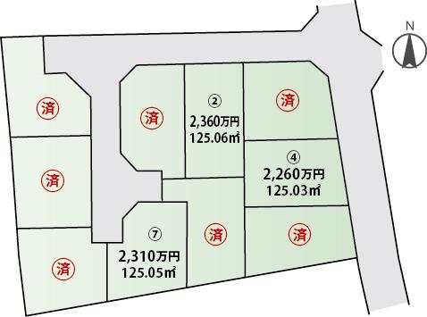 Compartment figure. 39,300,000 yen, 4LDK + S (storeroom), Land area 125.06 sq m , Building area 99.7 sq m