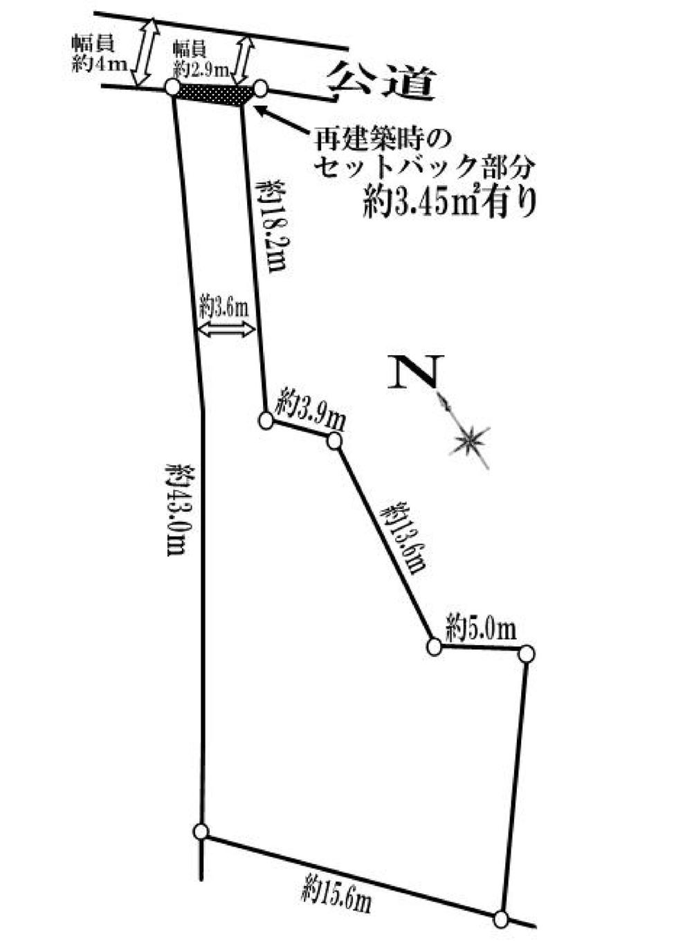 Compartment figure. Land price 49,800,000 yen, Land area 445.12 sq m