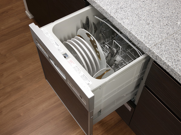 Kitchen.  [Dishwasher] It eliminates the need of dishwashing, Dishwasher to comfort the cleanup. There is also a water-saving effect compared to hand washing, Out in the pullout is smooth.