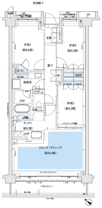 Floor: 3LDK + WIC, the occupied area: 76.13 sq m, Price: 54,380,000 yen, now on sale