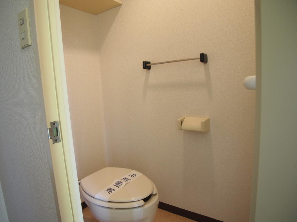 Toilet. There is a shelf in the upper! !