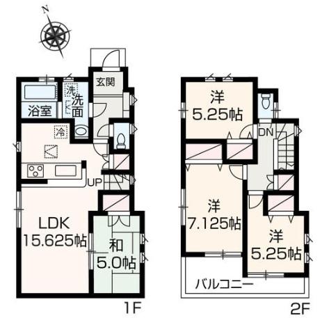 Floor plan. 39,800,000 yen, 4LDK, Land area 115 sq m , Building area 91.7 sq m