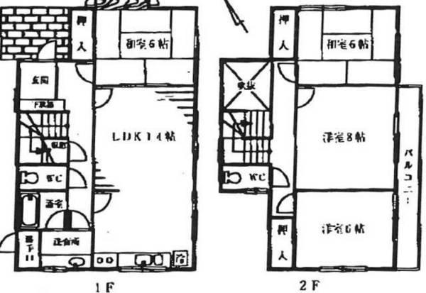 Floor plan. 28 million yen, 4LDK, Land area 180.39 sq m , Building area 101.85 sq m