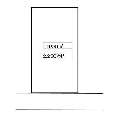 Compartment figure. Land price 22.5 million yen, Land area 147.73 sq m