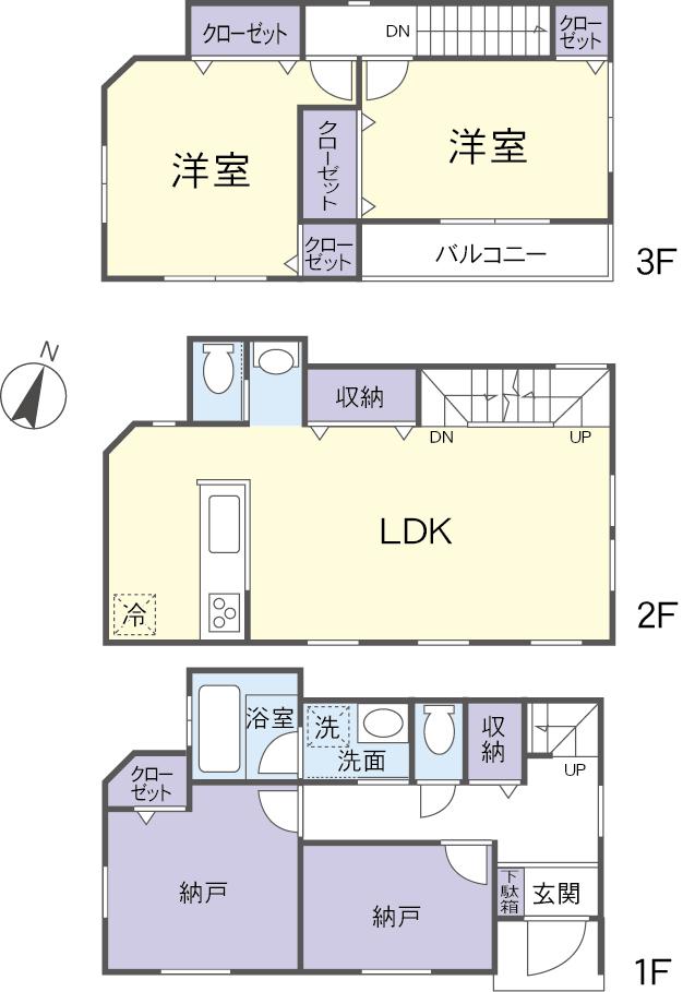 Floor plan. 31,600,000 yen, 4LDK, Land area 91.57 sq m , Building area 104.02 sq m
