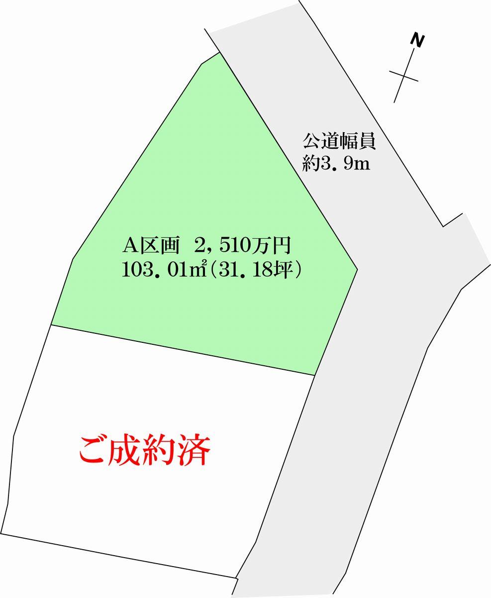 Compartment figure. Land price 24,100,000 yen, Land area 102.73 sq m