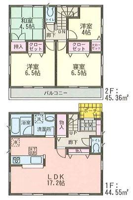 Floor plan. 29,800,000 yen, 3LDK, Land area 129.97 sq m , Building area 89.91 sq m