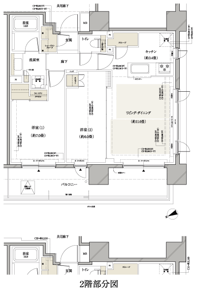 Floor: 2LDK, occupied area: 62.44 sq m, Price: TBD