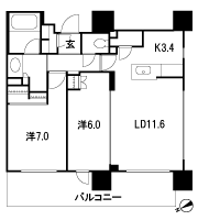 Floor: 2LDK, occupied area: 62.44 sq m, Price: TBD