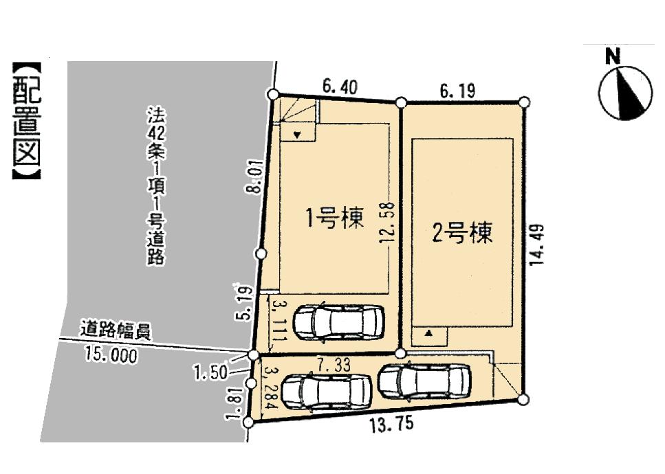 The entire compartment Figure. 1 Building: 88.50 sq m  Building 2 115.26 sq m