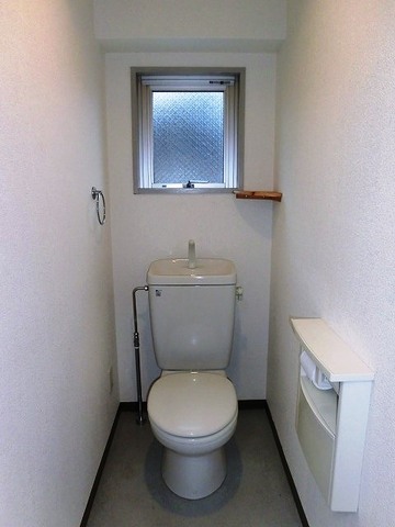 Other room space. It is a toilet with a window.