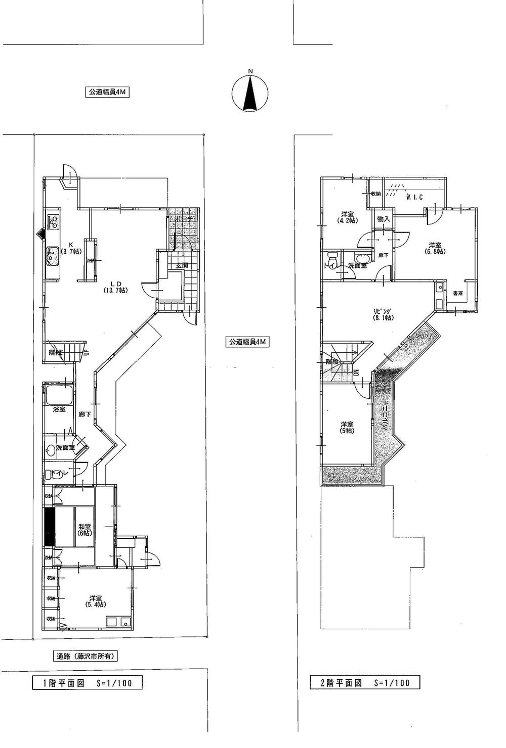 Floor plan. 43,500,000 yen, 5LDKK + 2S (storeroom), Land area 170.18 sq m , Building area 133.51 sq m Mato plan view