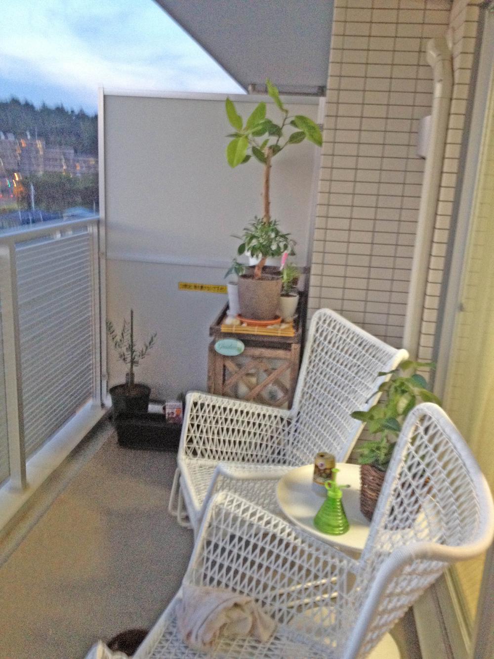 Balcony. You can enjoy the view without the ones blocking from the 7th floor