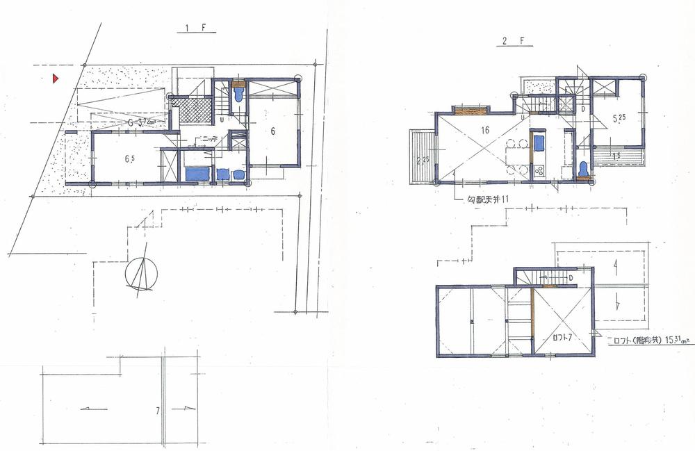 Floor plan. 37,800,000 yen, 3LDK, Land area 98.04 sq m , Building area 92.73 sq m Mato plan view