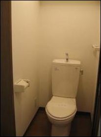 Toilet. It settles with separate toilet