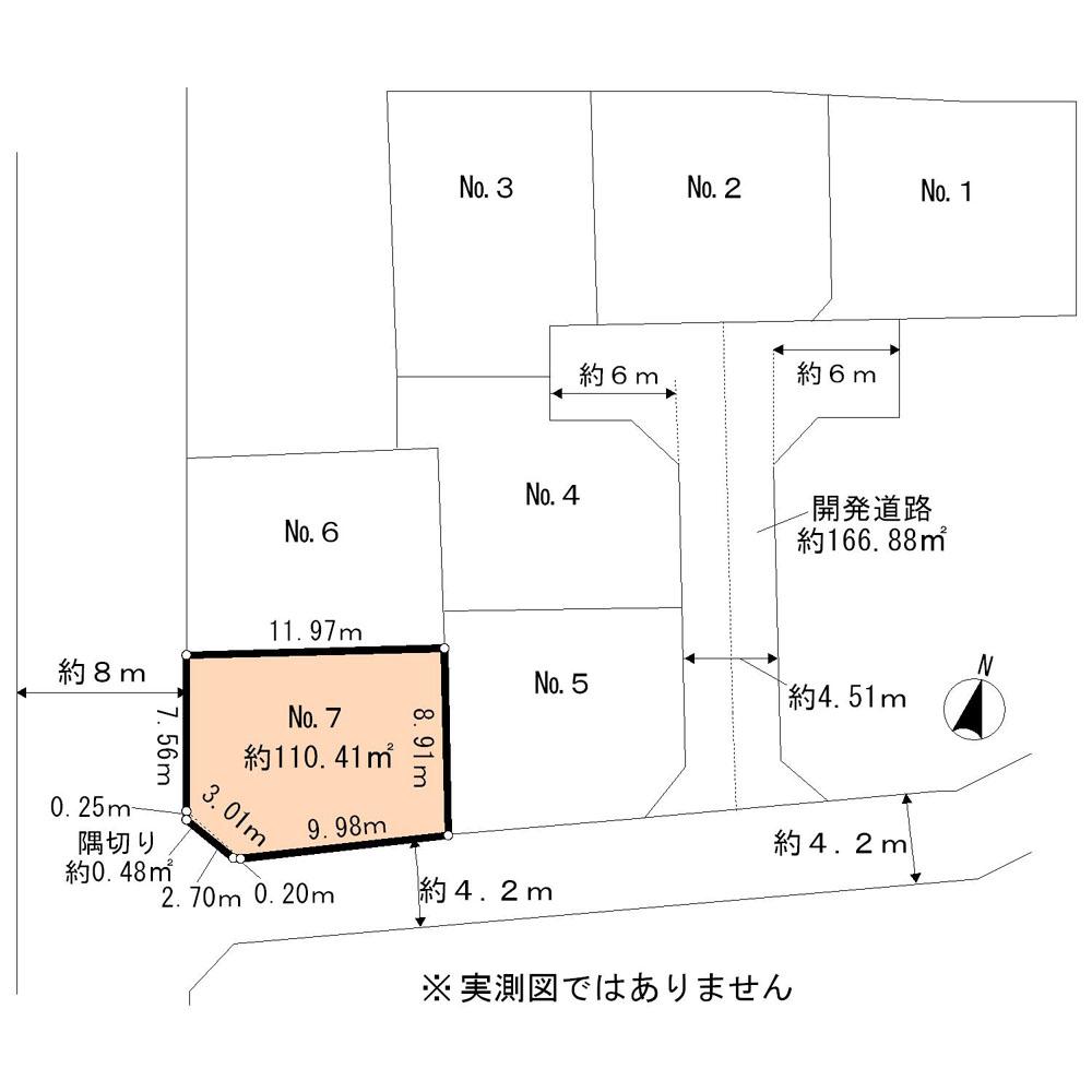 Compartment figure. Land price 34,800,000 yen, Land area 110.41 sq m