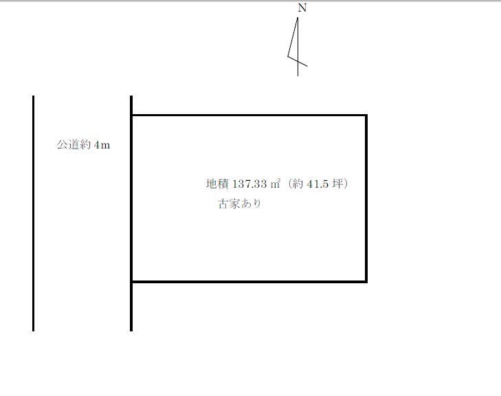 Compartment figure. Land price 33,800,000 yen, It is a land area 137.33 sq m shaping land