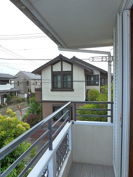 Balcony. Around a quiet residential area