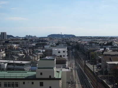 View. You can overlook the Enoshima from living