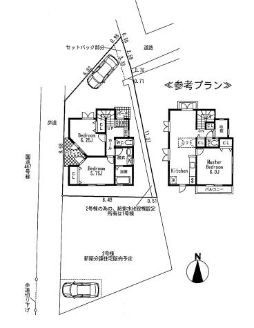 Building plan example (floor plan). Building plan example Building price 14 million yen,  Building area 84 sq m basic