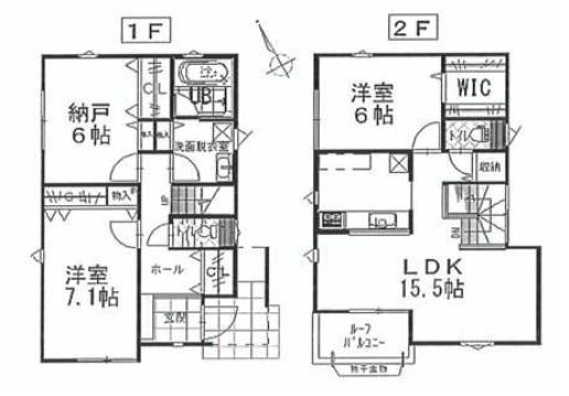 Floor plan. 26,800,000 yen, 3LDK, Land area 108.12 sq m , Building area 89.42 sq m