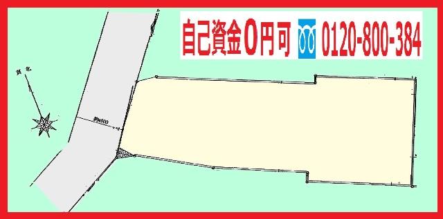 Compartment figure. Land price 31,800,000 yen, Land area 200.1 sq m