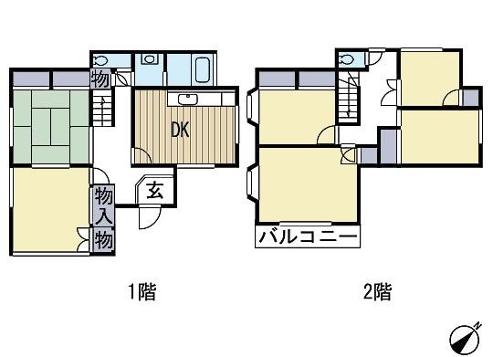 Floor plan. 37 million yen, 6DK, Land area 200.93 sq m , Building area 135.4 sq m floor plan
