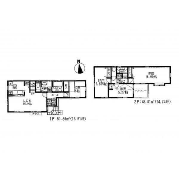 Floor plan. Price 29,300,000 yen, 3LDK+S, Land area 85.67 sq m , Building area 100.2 sq m