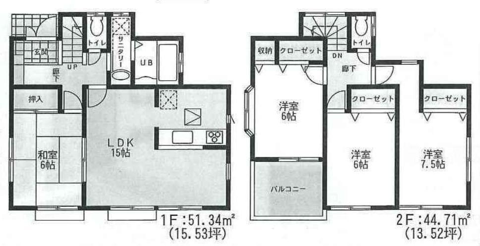 Floor plan. 33,600,000 yen, 4LDK, Land area 127.56 sq m , Building area 96.05 sq m