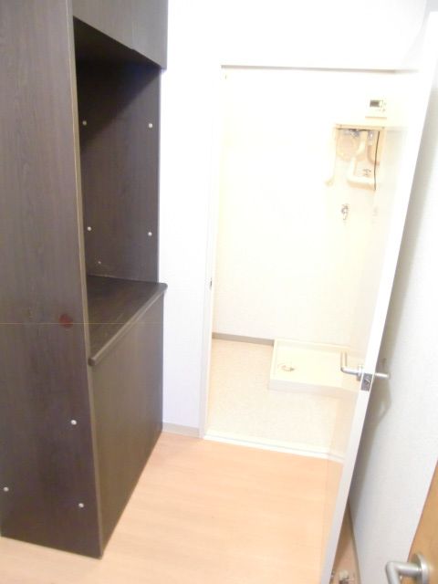 Entrance. It is also sufficient cupboard storage