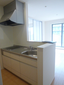 Kitchen. Good counter kitchen overlooks