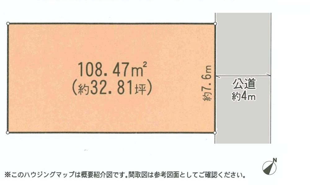 Compartment figure. Land price 28.8 million yen, Land area 108.47 sq m
