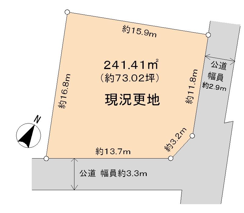 Compartment figure. Land price 67,900,000 yen, Land area 241.41 sq m
