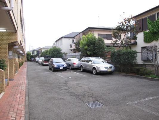 Parking lot. Common areas