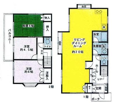 Floor plan. 31,800,000 yen, 3LDK, Land area 111.88 sq m , Building area 89.43 sq m