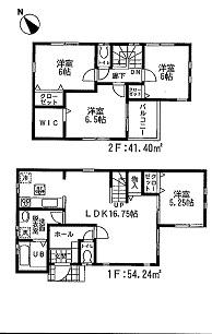 Floor plan. (5 Building), Price 41,800,000 yen, 4LDK, Land area 120.56 sq m , Building area 95.64 sq m