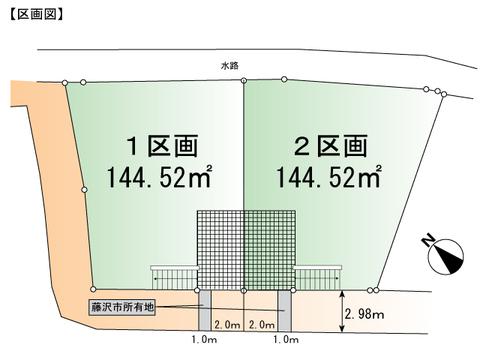 Compartment figure. Land price 21,800,000 yen, Land area 144.52 sq m