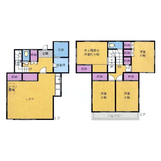 Floor plan. 14.8 million yen, 4LDK, Land area 112.75 sq m , Building area 100.46 sq m