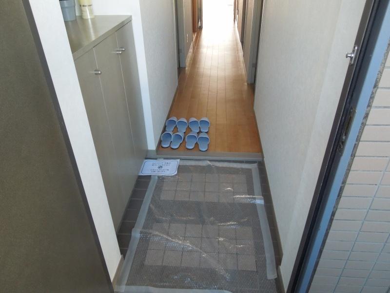 Entrance. It attaches a beautiful shoe box at the door.