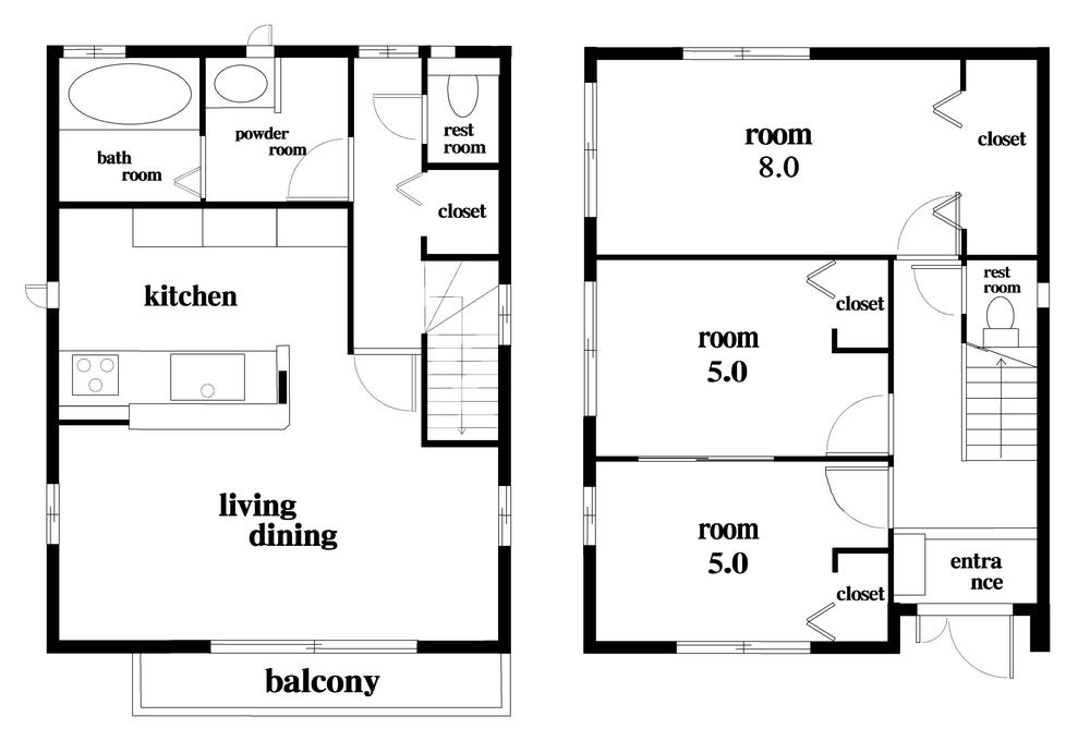 Floor plan. 29,800,000 yen, 3LDK, Land area 101 sq m , Building area 80.33 sq m floor plan