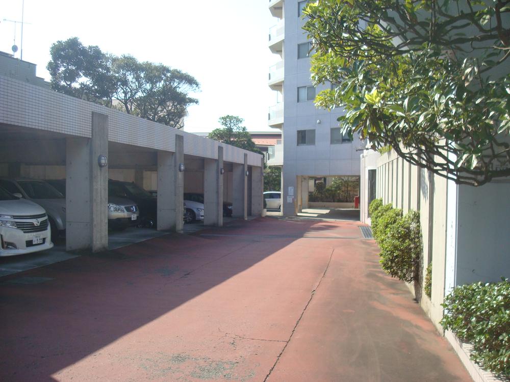 Parking lot. Common areas