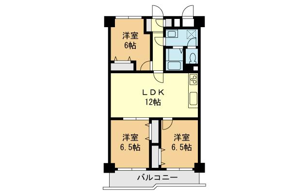 Floor plan. 3LDK, Price 21.9 million yen, Occupied area 71.19 sq m , Balcony area 8.82 sq m