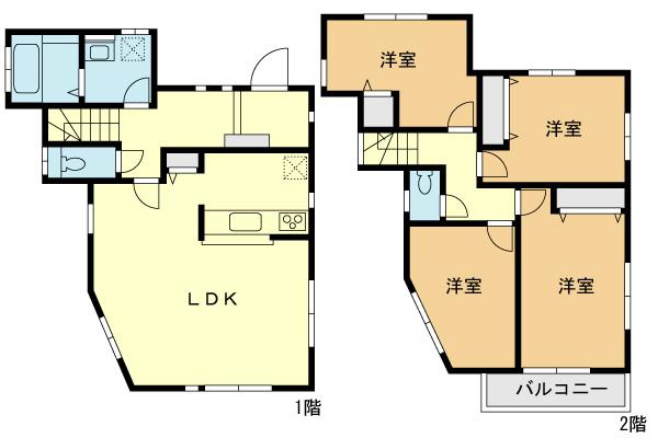 Floor plan. 39,800,000 yen, 4LDK, Land area 118.42 sq m , Building area 93.12 sq m